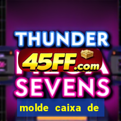 molde caixa de baralho png